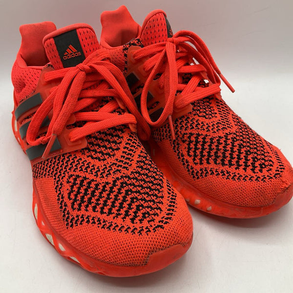 Size 6Y: Adidas Orange/Black Lace-Up Sneakers
