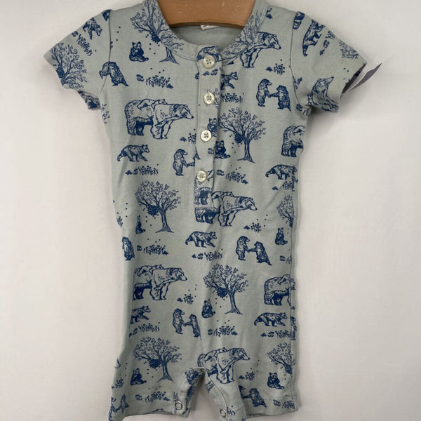 Size 6-12m: Kate Quinn Blue/Navy Bear Onesie