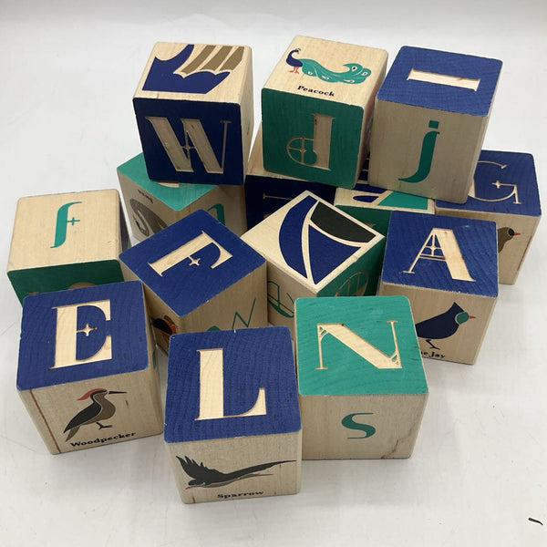 Assorted Wooden Alphabet Blocks