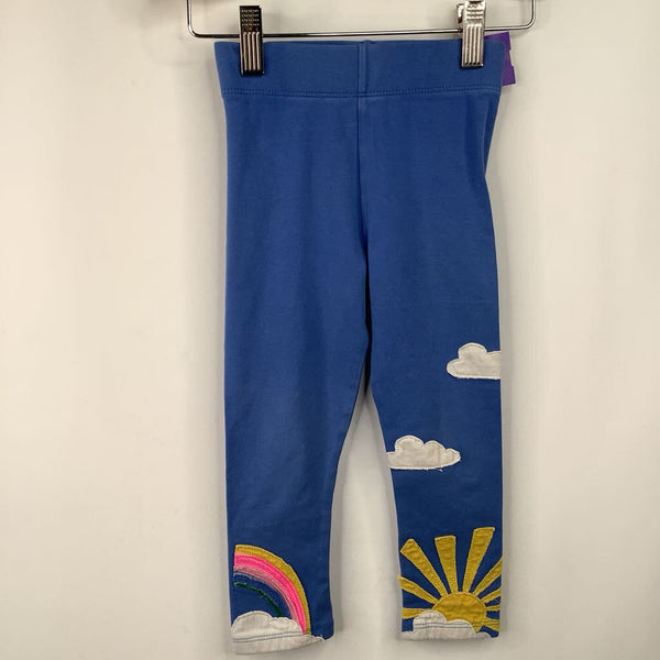 Size 3-4: Mini Boden Blue Sunshine Leggings