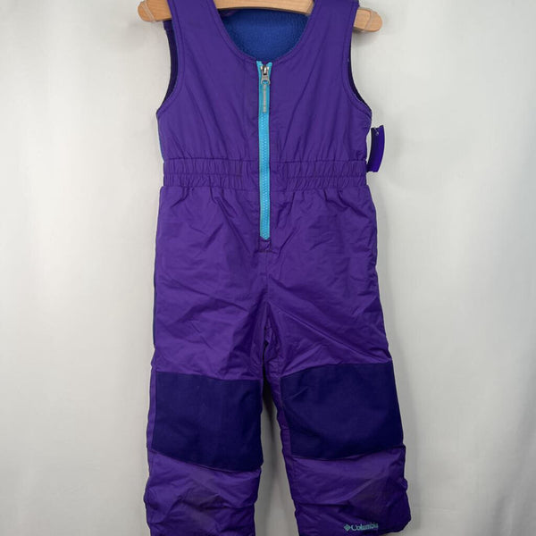 Size 3: Columbia Purple Snow Bib