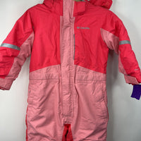 Size 3: Columbia 2 Tone Pink Snow Suit