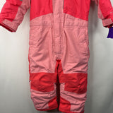 Size 3: Columbia 2 Tone Pink Snow Suit