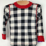 Size 3 (90): Hanna Andersson Black/White Checker 2pc PJs