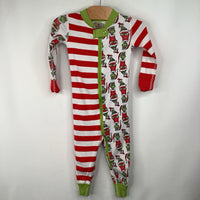 Size 18-24m (80): Hanna Andersson Red Striped The Grinch Print 1pc PJs