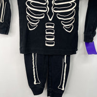 Size 18-24m: Gap Black/White Skeleton Print 2pc PJs