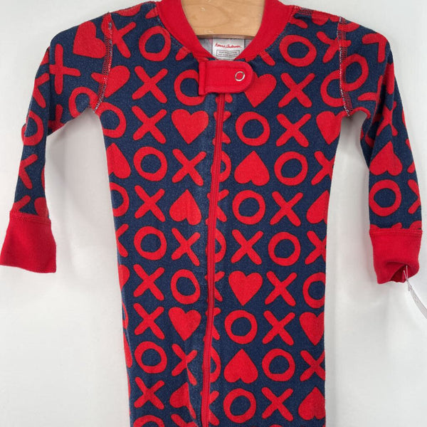 Size 18-24m (80): Hanna Andersson Red/Blue "Xoxo" 1pc PJs