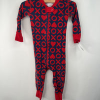 Size 18-24m (80): Hanna Andersson Red/Blue "Xoxo" 1pc PJs