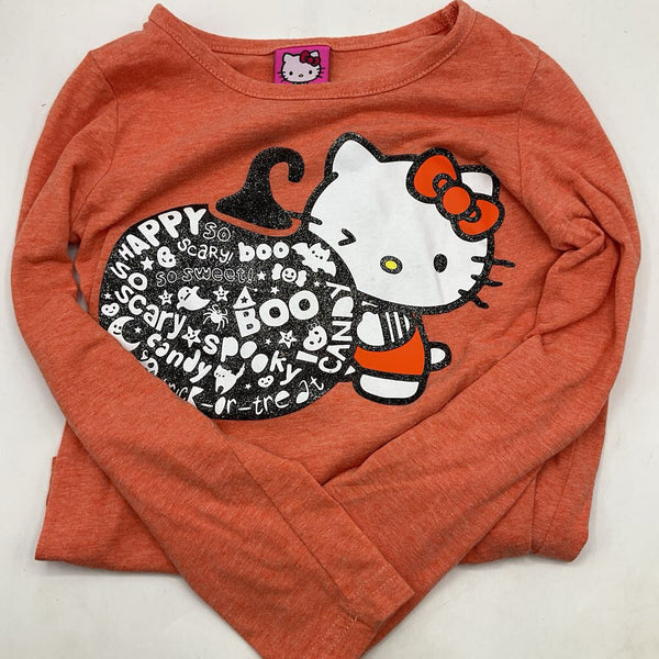 Size 5: Hello Kitty Orange Halloween Long Sleeve Shirt