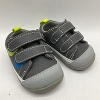 Size 3: See Kai Run Grey Velcro Strap Shoes