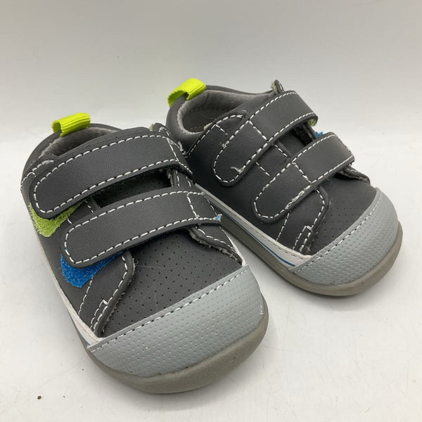 Size 3: See Kai Run Grey Velcro Strap Shoes