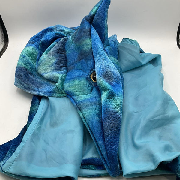 Size 4-5: Great Pretenders Blue Plush Dinosaur Cape