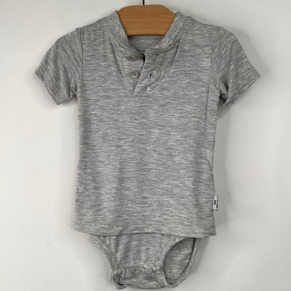 Size 3-6m: Black Sheep Baby Grey Onesie