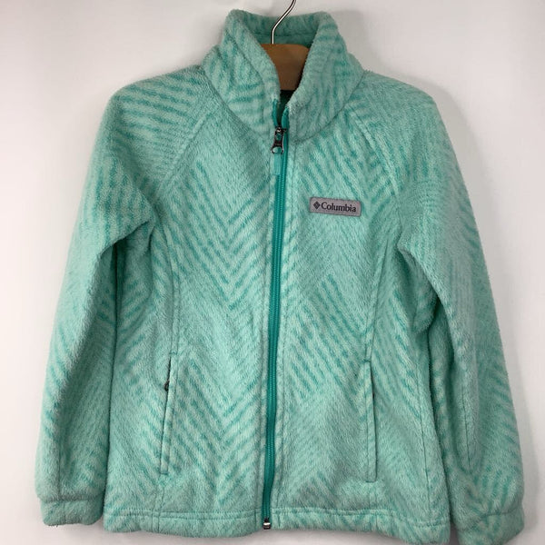 Size 6: Columbia Blue Zip-Up Fleece Coat
