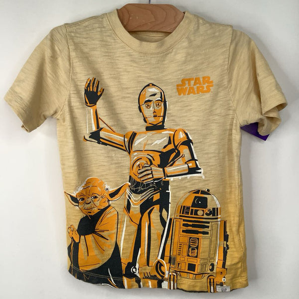 Size 5: Gap Yellow Star Wars Print T-Shirt
