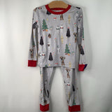 Size 6: Pottery Barn Light Grey Holiday Star Wars Print 2pc PJs