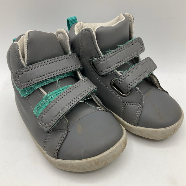 Size 6.5: Ten Little Grey Velcro Strap Sneakers