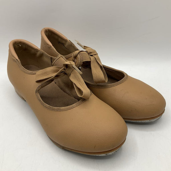 Size 3Y: Tan Tap Shoes