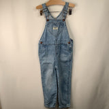 Size 5: Osh Kosh B'Gosh Blue Heart Print Overalls