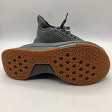 Size 5.5Y: Flux Grey Lace-Up Sneakers