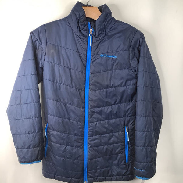 Size 10-12: Columbia Omni Heat Blue Puffy Zip-Up Winter Coat