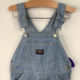 Size 5: Osh Kosh B'Gosh Blue/White Striped Shortalls