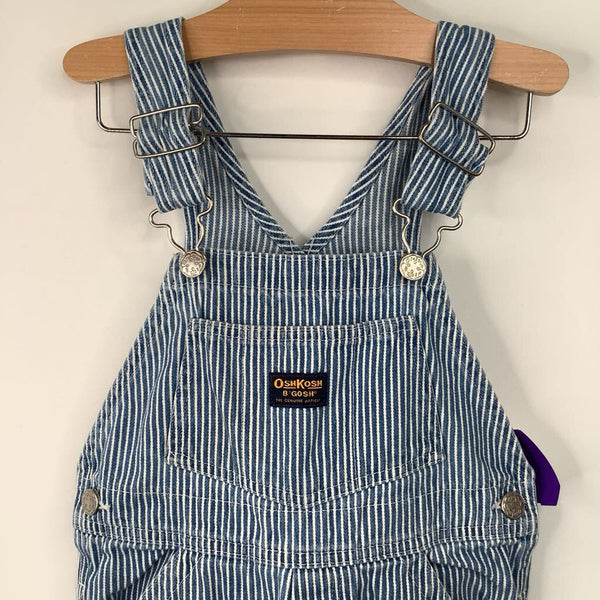 Size 5: Osh Kosh B'Gosh Blue/White Striped Shortalls