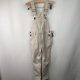 Size 5: Jamie Kay White/Creme Striped Overalls