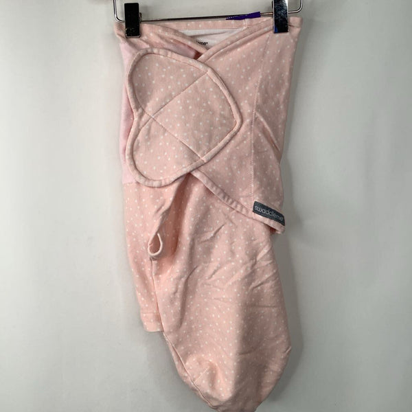 Size 0-3m: Swaddle Me Pink/White Polka Dots Swaddle