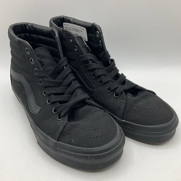 Size 5.5Y: Vans Black High Top Slip-On Sneakers