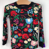 Size 4 (100): Hanna Andersson Black/Colorful Floral 2pc PJs
