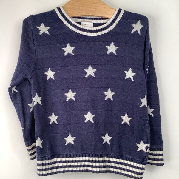Size 4 (100) Hanna Andersson Blue/White Star Sweater