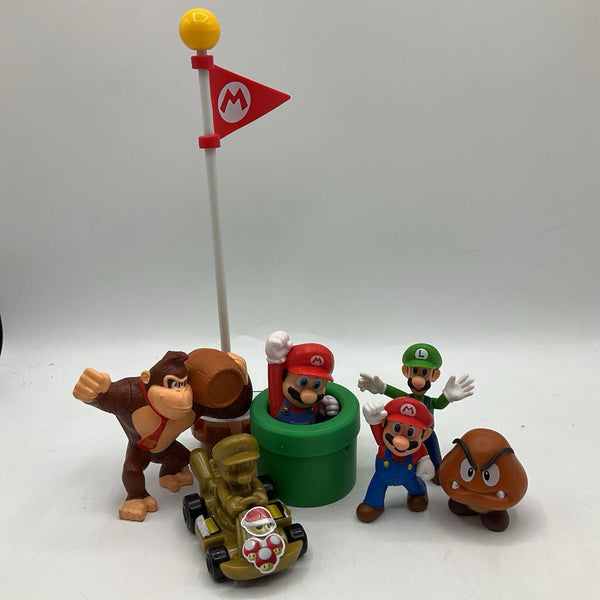 Bag of Assorted Mario Figures