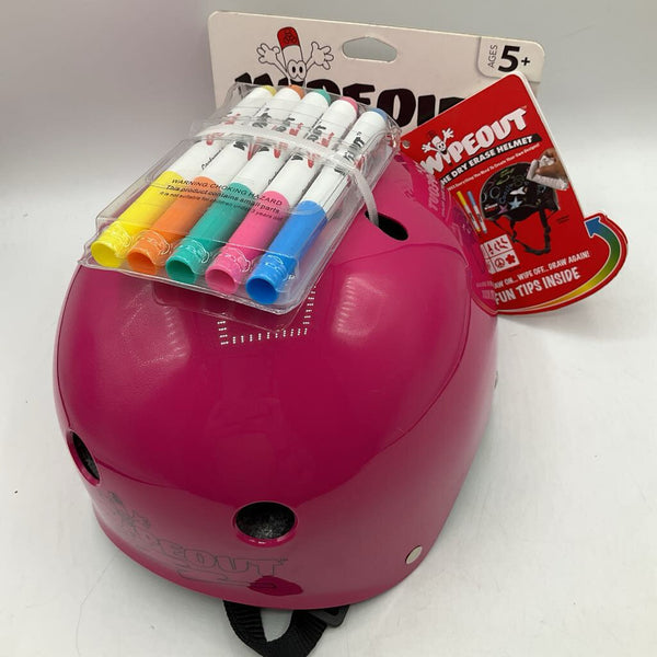 Size 5: Wipeout Dry Erase Pink Helmet NEW