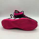 Size 4Y: Adidas Black/Pink Lace-Up Soccer Cleats
