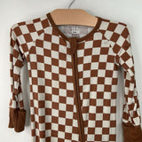 Size 18-24m: Mebie Baby Brown/White Checker PJ Onesie