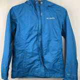 Size 10-12: Columbia Blue Zip-Up Rain Coat