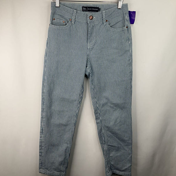 Size 14: Boden Blue/White Striped Jeans