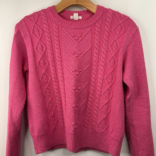 Size 12-14: Crewcuts Pink Shimmery Knitted Sweater