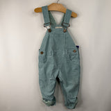 Size 6-12m Dotty Dungarees Light Blue Corduroy Overalls