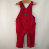 Size 12m: OshKosh Red Lined Corduroy Overalls