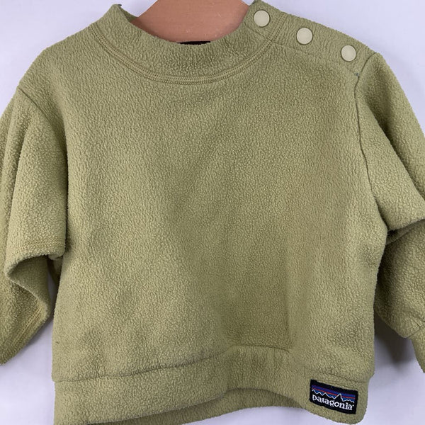 Size 12m: Patagonia Green Fleece Long Sleeve Shirt