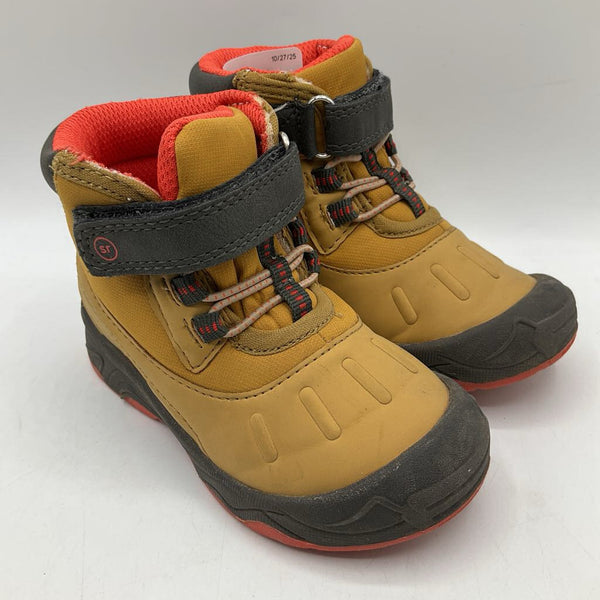Size 7: Stride Rite Light Brown Velcro Boots