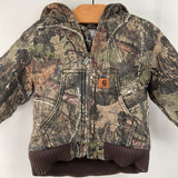 Size 12m: Carhartt Brown Camouflage Zip Up Coat
