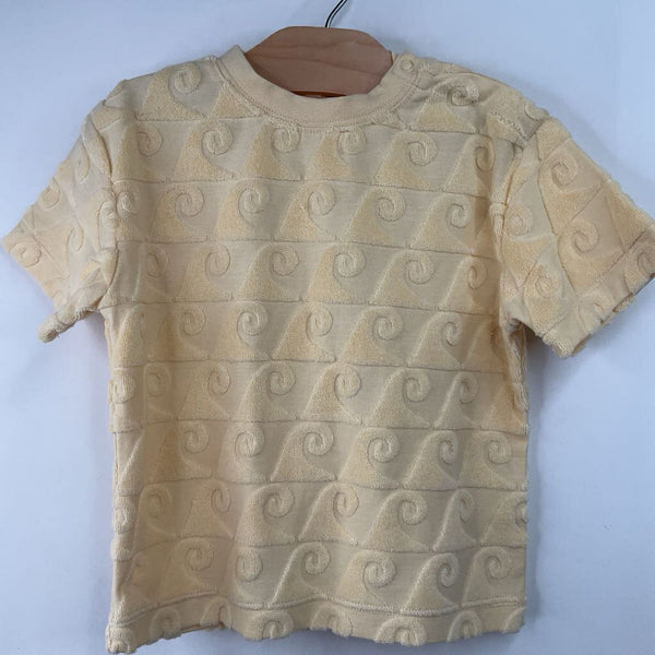 Size 12-18m: Rylee + Cru Yellow Wave Terrycloth T-Shirt NEW