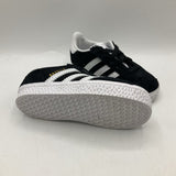 Size 6: Adidas Black/White Velcro Strap Sneakers