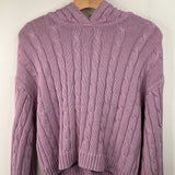 Size 14-16: GAP Purple Knitted Long Sleeve Sweater With Hood
