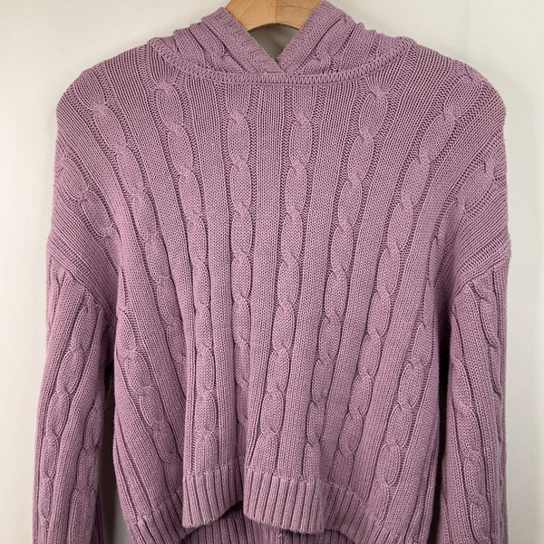 Size 14-16: GAP Purple Knitted Long Sleeve Sweater With Hood