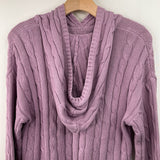 Size 14-16: GAP Purple Knitted Long Sleeve Sweater With Hood