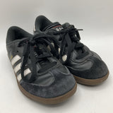 Size 1Y: Adidas Black/White Lace Up Sneakers